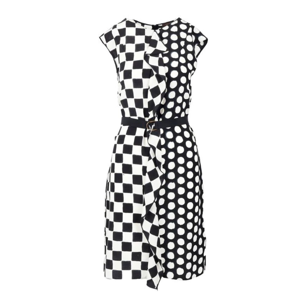 Louis Vuitton Checker and Polka Dots Dress - '10s